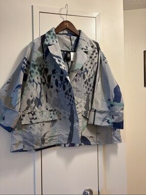Igor. Light Gray Abstract Print Women's Jacket